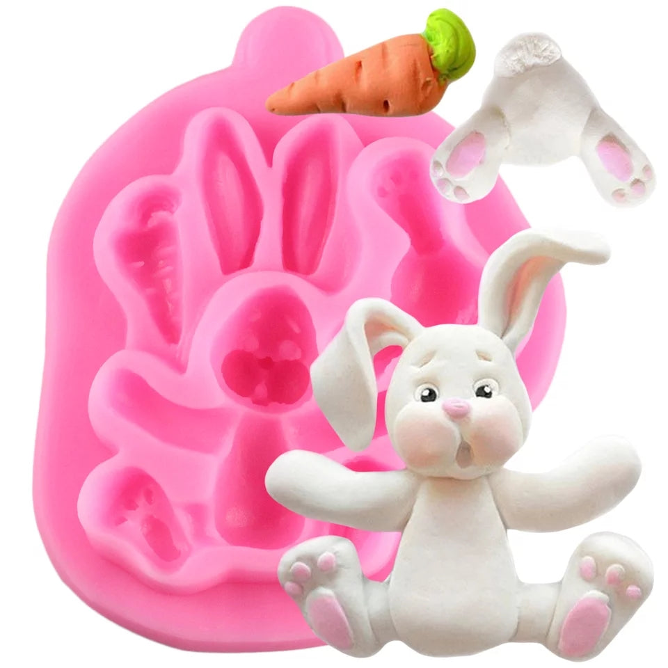 Bunny Rabbit Silicone Molds for Candy Gummies Chocolate Easter Small Dog  Treats
