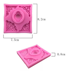 Lace Silicone Mold. Treat making, silicone candy making supplies, fondant supplies for bakers and treat makers.