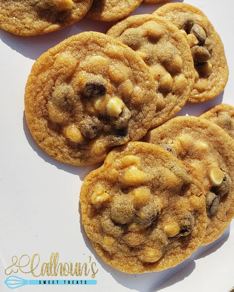 Milk and White chocolate chip cookie combination y Sweet Treats in Memphis, TN by Memphis treat maker