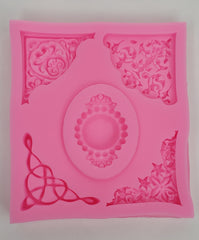 Lace Silicone Mold. Treat making, silicone candy making supplies, fondant supplies for bakers and treat makers.